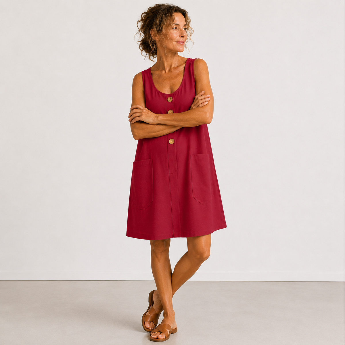 Macey™ - Cotton Linen Summer Dress