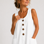 Macey™ - Cotton Linen Summer Dress