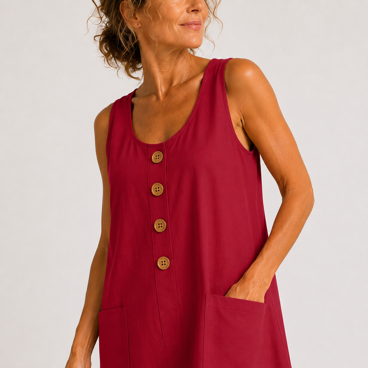 Macey™ - Cotton Linen Summer Dress