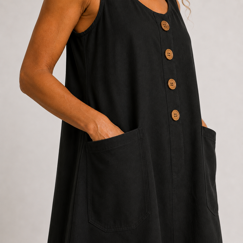 Macey™ - Cotton Linen Summer Dress