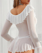 Rave Ruffle Off Shoulder Dress